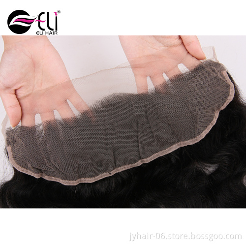 13*4 Frontal Lace Closure With Bundles, Body Wave Virgin Brazilian Hair Bundles With Closure